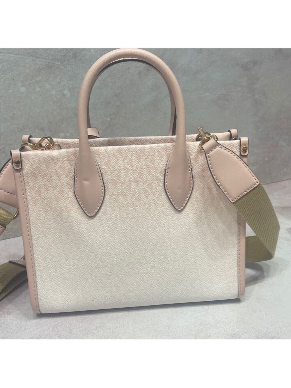 Michael Kors Mirella Small Tote & Matching Wallet Blush Pink Ombre - Picture 5 of 9
